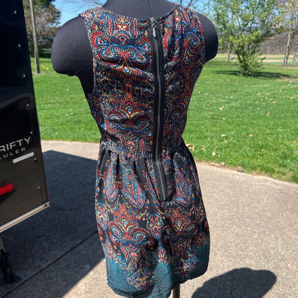 Multi Color A Line Dress - Picture 2 of 3